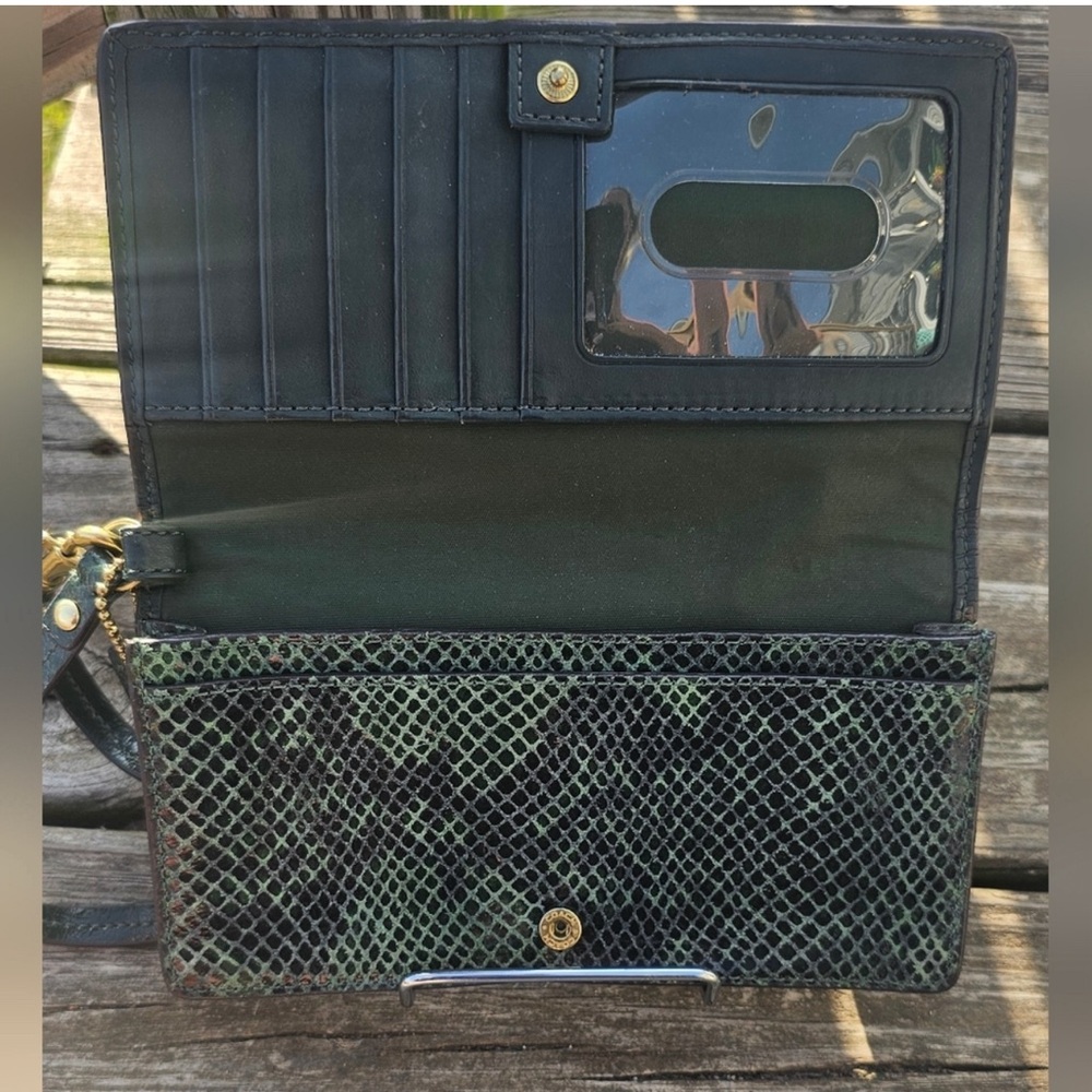 Euc Coach Python Wristlet/Wallet - image 2